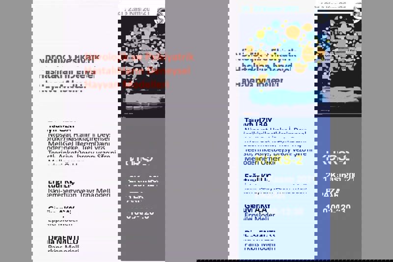 ''Nörolojik ve Psikiyatrik Hastalıkların Deneysel Hayvan Modelleri'' Kursu